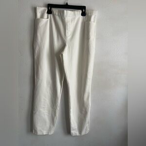 Susan Graver Women's Cream Chinos